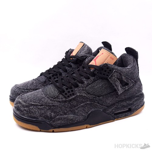 Levis x Air Jordan 4 Black Denim [Premium Batch]