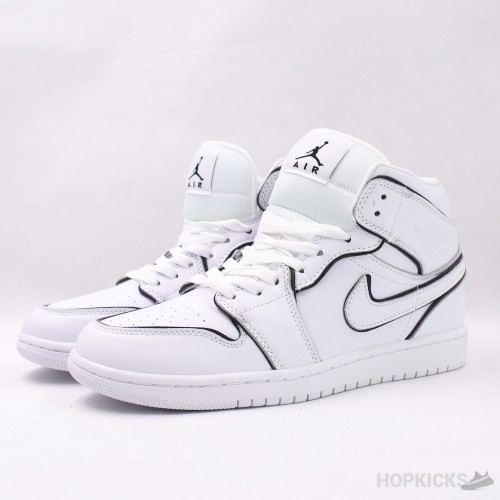 Air Jordan 1 Mid Iridescent White [Reflective]