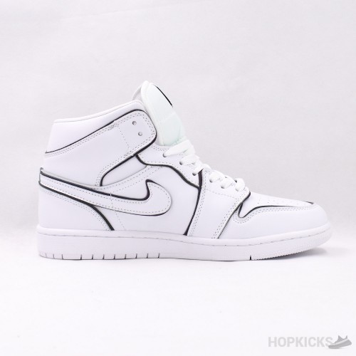 Air Jordan 1 Mid Iridescent White [Reflective]