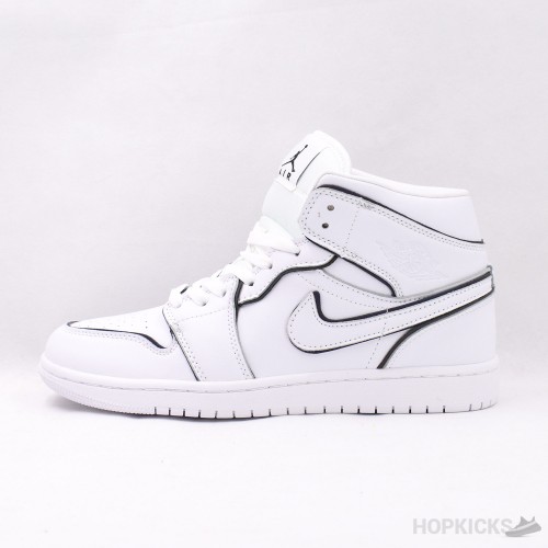 Air Jordan 1 Mid Iridescent White [Reflective]