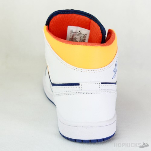 Air Jordan 1 Mid Royal Blue Laser Orange