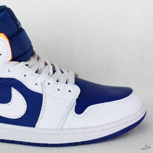 Air Jordan 1 Mid Royal Blue Laser Orange