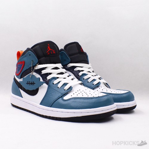 Facetasm X Air Jordan 1 Mid Fearless Blue