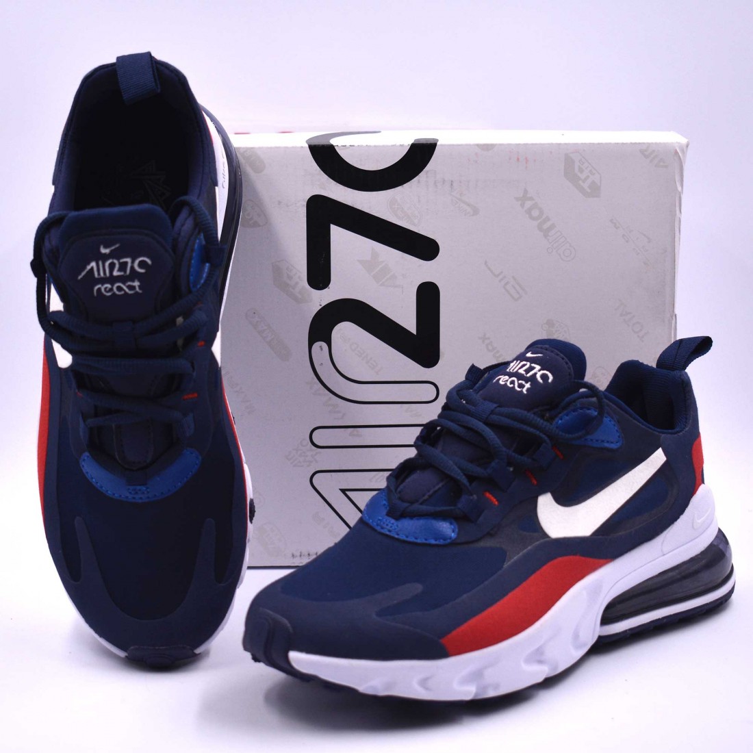 Type Attendsle Concession Air Max 270 React Navy Blue Sudest Sourire Chaque Annee