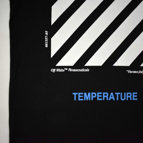 Off-White Temperature Tee Black [HOP Batch]