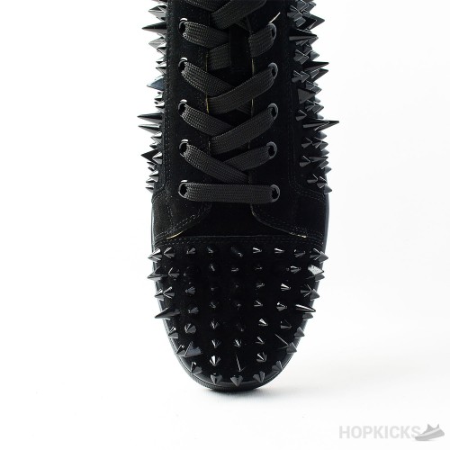 CL Black Suede Multi Level Spiked High Top (Premium Batch)