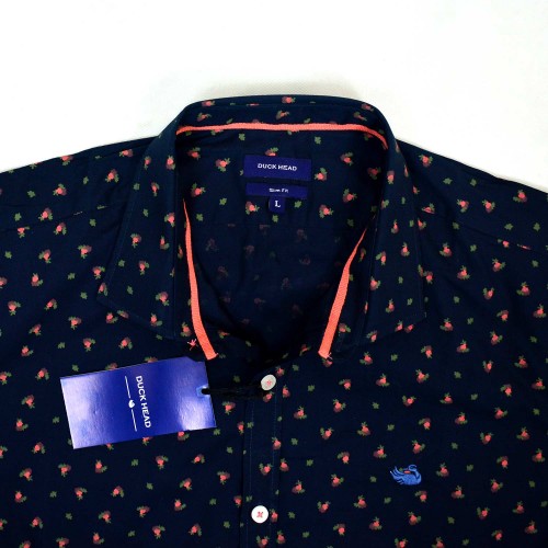 Duck Head Fruit Navy Dress Shirt