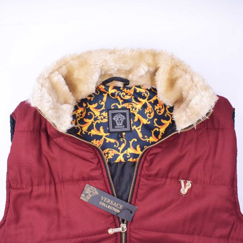 VRSC Padded Sleeveless Jacket Maroon