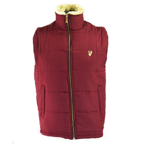 VRSC Padded Sleeveless Jacket Maroon