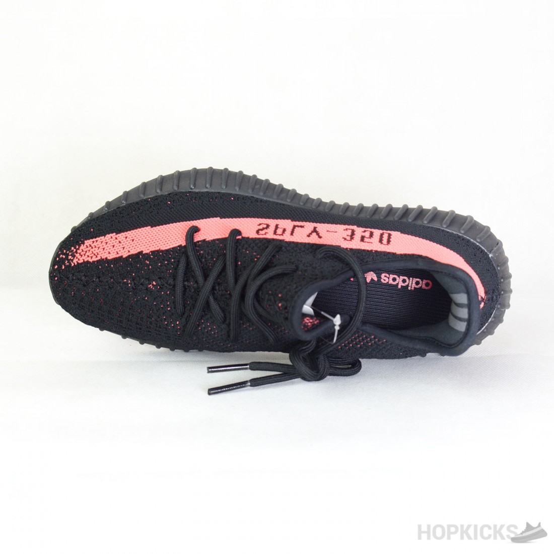 yeezys with red writing