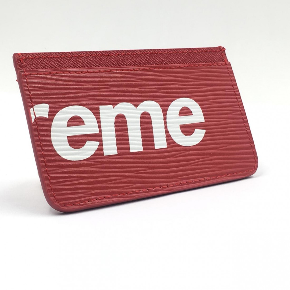Supreme x LV Red EPI Card Holder three 