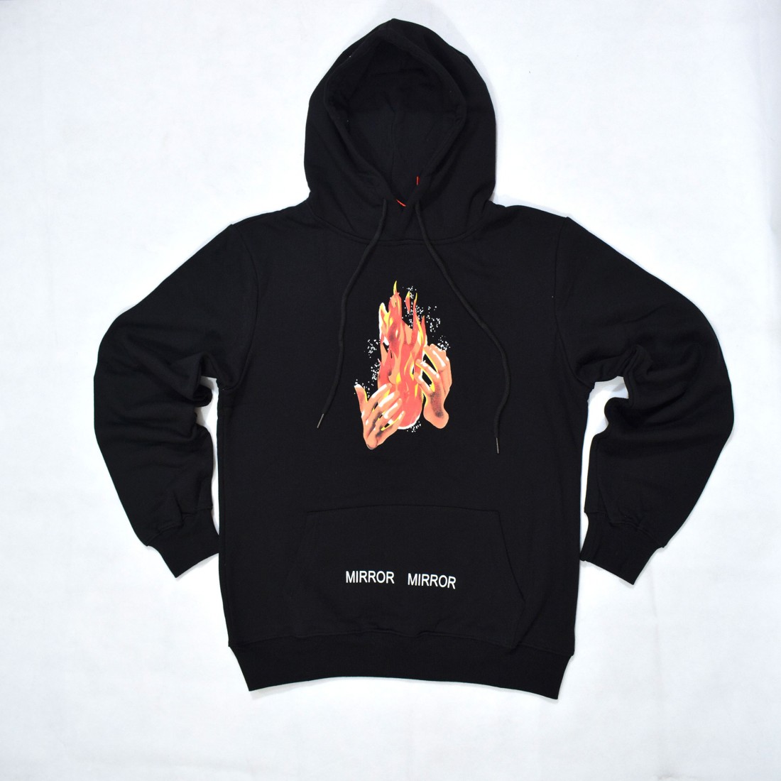 Off-White Diagonal Fire Spliced Hoodie