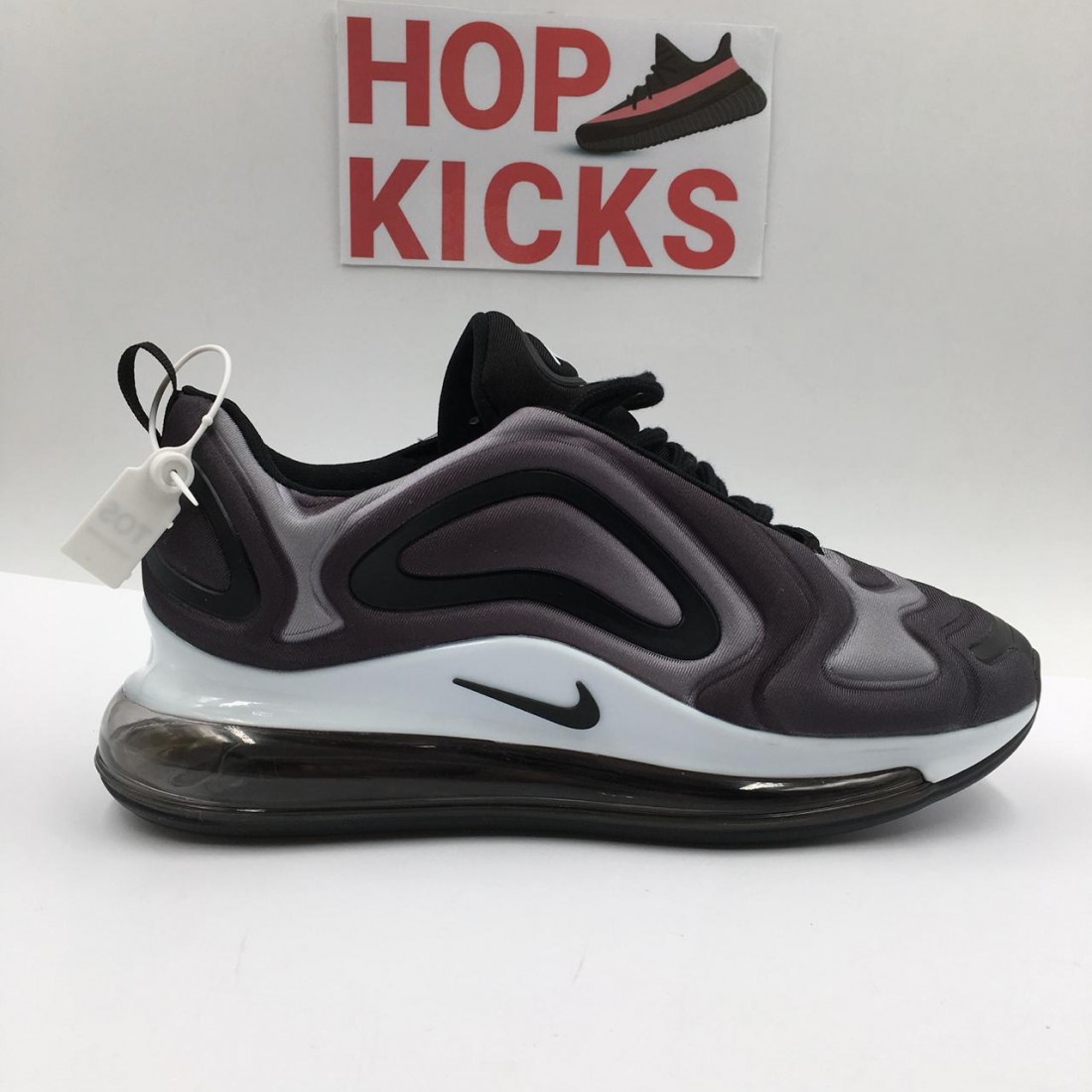 Nike Air Max 720 Black and Dark blue, white stripe, air sole