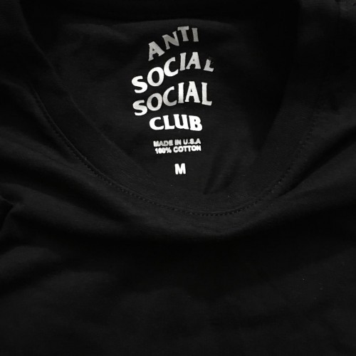 Anti Social Social Club Black Tee [HOP Batch]