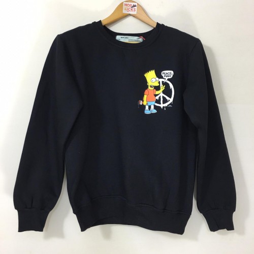 Off-White Bart Simpson Peace Sweatshirt