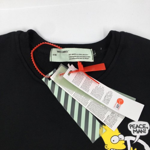 Off-White Bart Simpson Peace Sweatshirt