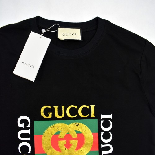 GG Box Logo Gold Matte Tee Black