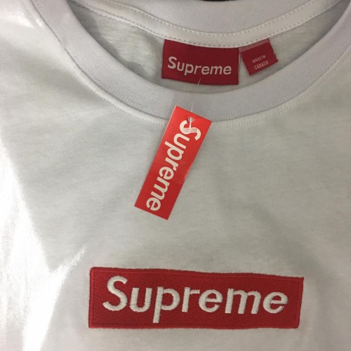 Supreme Box Logo Tee White [Embroided]