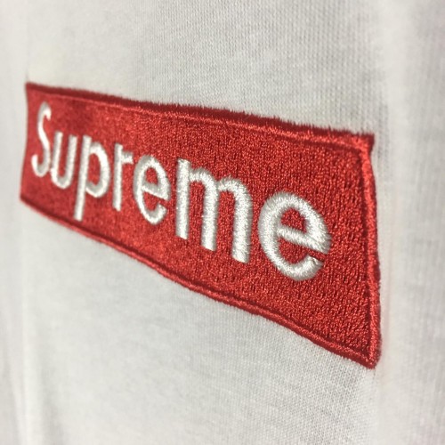 Supreme Box Logo Tee White [Embroided]