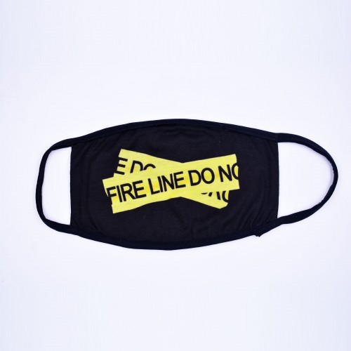 Off-White Fire Tape Face Mask [HOP Batch]