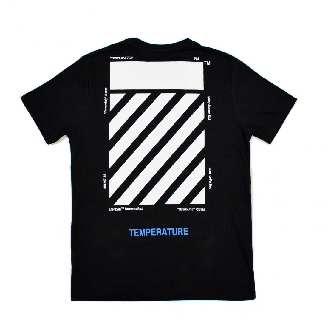 Buy > off white temperature tee white > in stock