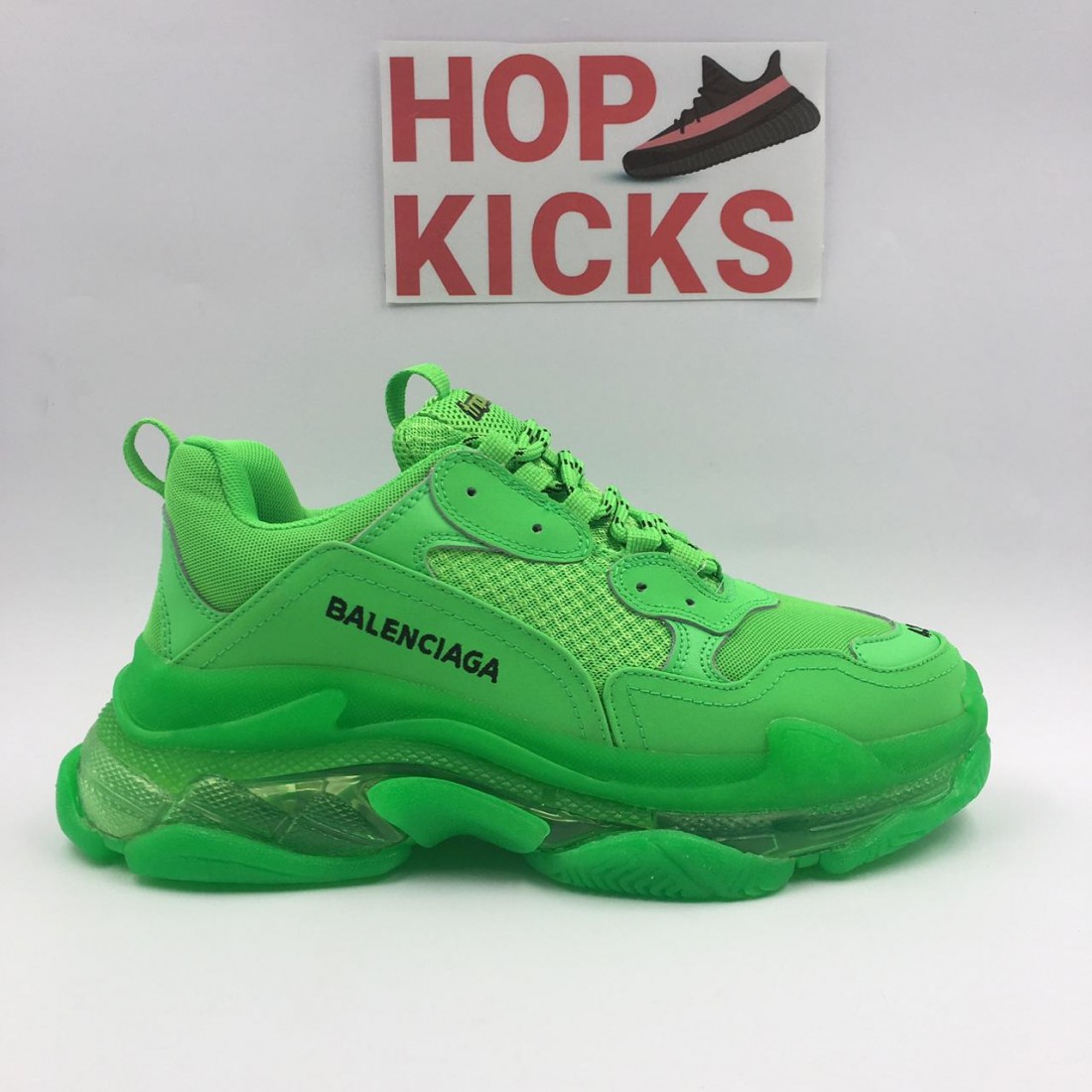 balenciaga triple s neon green price