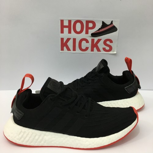Adidas NMD R2 PK Black/Core Red [ REAL BOOST cushioning] 