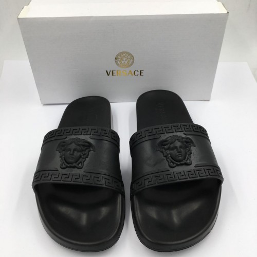 Versace Slides Black ( PREMIUM MATERIALS ) 
