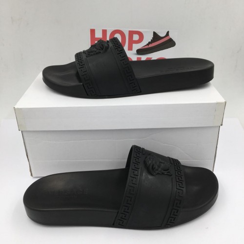 Versace Slides Black ( PREMIUM MATERIALS ) 