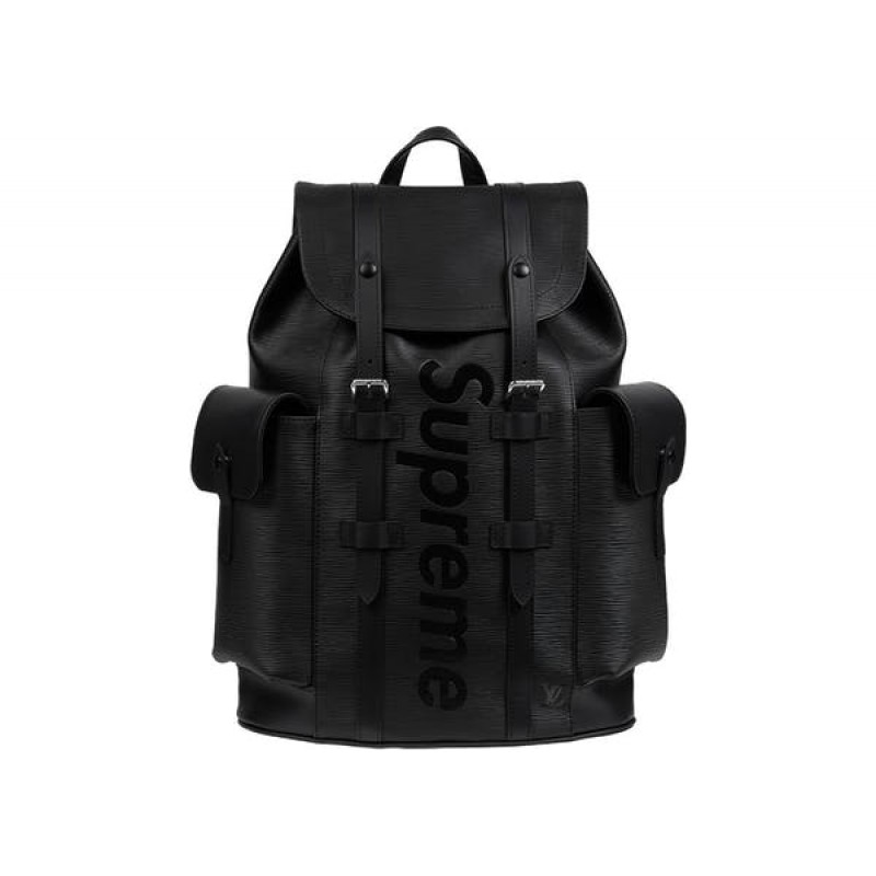 supreme lv black backpack