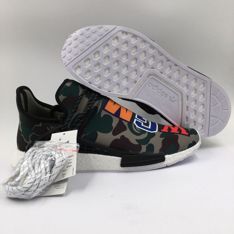 Bape x Pharrell Williams x Adidas NMD Human Race Real Boost