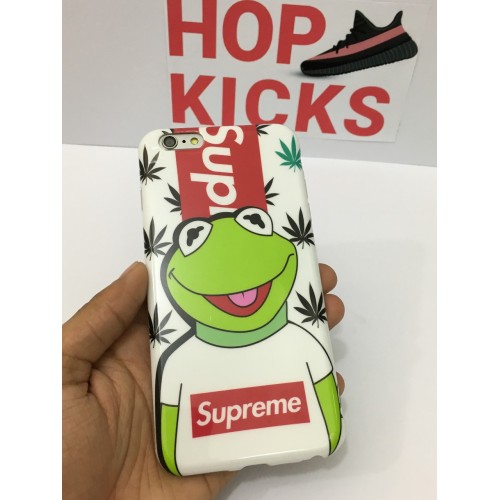 SUPREME X KERMIT WHITE  [ HYPED CASE] SOFT PROTECTION 