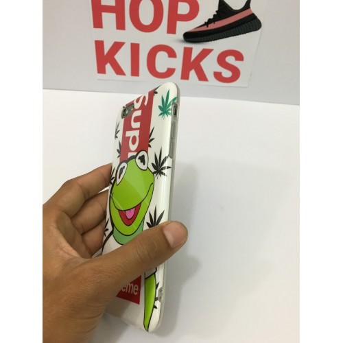 SUPREME X KERMIT WHITE  [ HYPED CASE] SOFT PROTECTION 