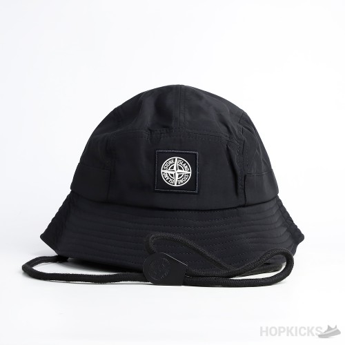 Stone Island Fisherman Bucket Black Hat