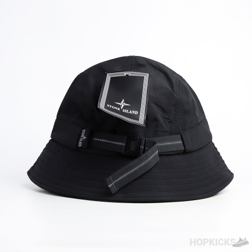 Stone Island Fisherman Bucket Black Hat