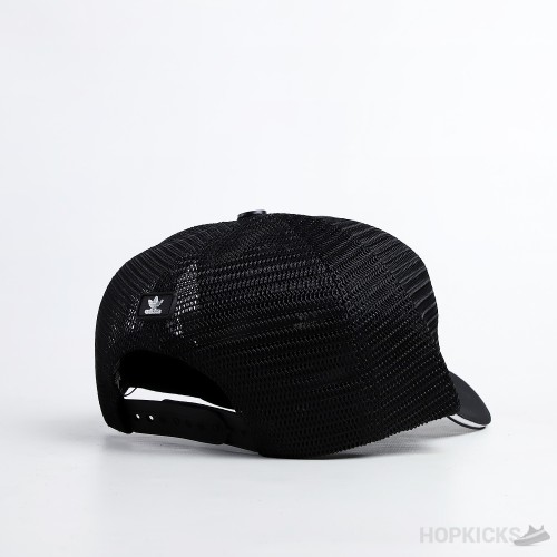 Adidas Logo Black Trucker Cap