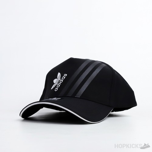 Adidas Silver Strips Black Cap