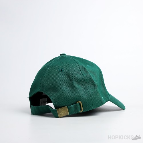Bale*ciaga White Logo Dark Green Cap