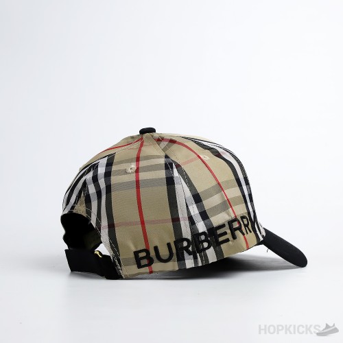 Burberry London England Black Beige Cap