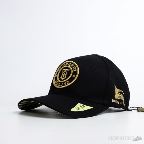 Burberry England Bt Motif Icon Black Cap