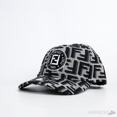 Fendi Monogram Black Grey Cap