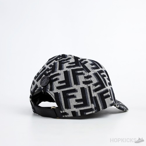 Fendi Monogram Black Grey Cap