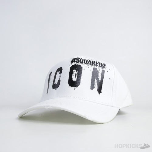 Dsquared2 Icon Paint Drip White Cap