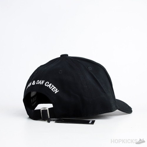 Dsquared2 Icon Paint Drip Black Cap