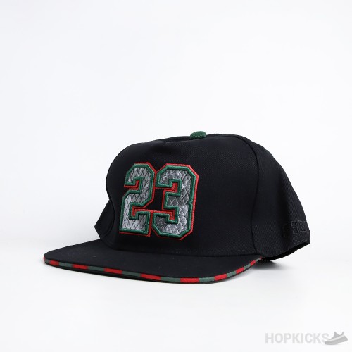Jordan 23 Black Red SnapBack Cap