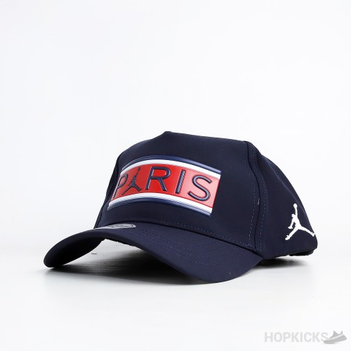 Jordan Paris Red Logo Black Cap