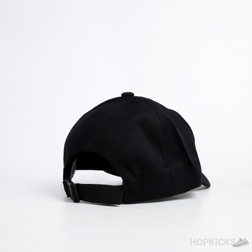 Kenzo Cross Print Logo Black Cap