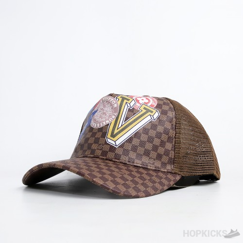 Lv Trucker Beige Cap