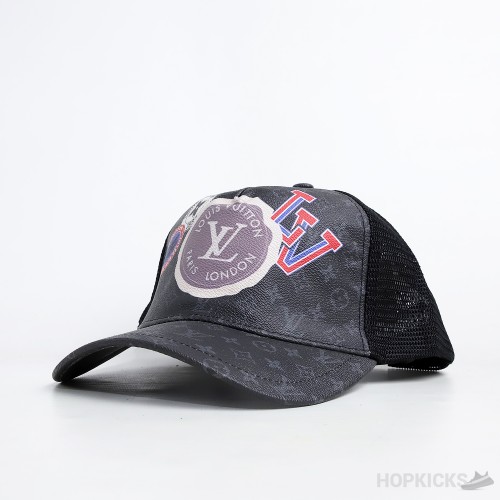 Lv Trucker Black Cap