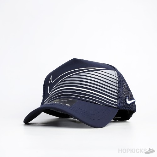 Nike Tech Swoosh Navy Trucker Cap